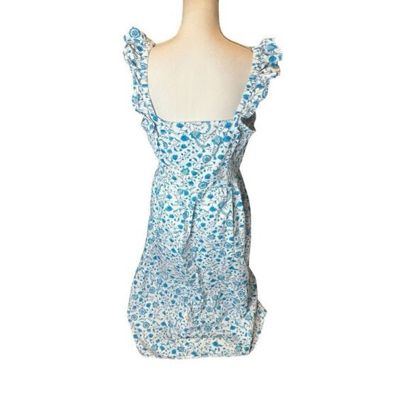 Draper James Ladies Ruffle Sleeve Dress Size XXL Blue Paisely - Picture 6 of 8